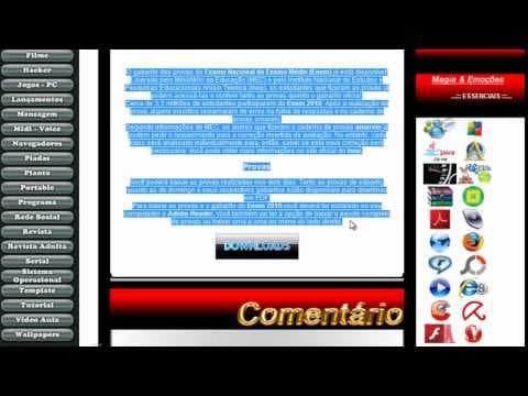 Thumbnail da aula: Gabarito Das Provas Do ENEM 2010