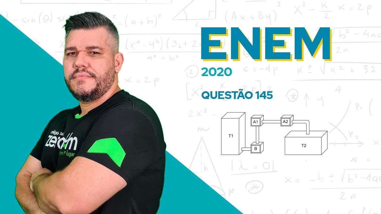 Thumbnail: ✅ QUESTÃO 145 - ENEM 2020 Matemática: Um processo de aeração, que consiste na introdução de ar