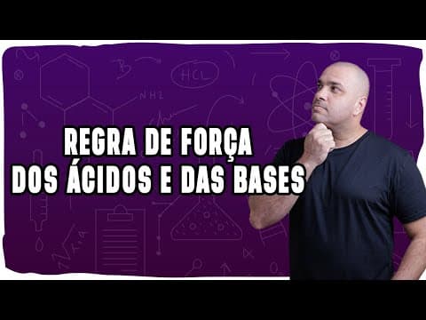 Thumbnail da aula: 💥 FORÇA DOS ÁCIDOS E DAS BASES: como saber se é forte, moderado ou fraco?