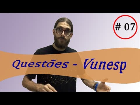 Thumbnail da aula: Matemática - Vunesp #7| Resolvendo e propondo UNESP | Prof. Rafa Jesus