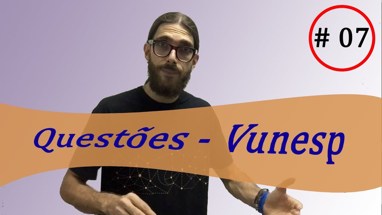 Thumbnail: Matemática - Vunesp #7| Resolvendo e propondo UNESP | Prof. Rafa Jesus