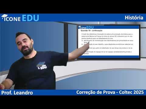 Thumbnail da aula: COLTEC-UFMG 2025 - HISTÓRIA