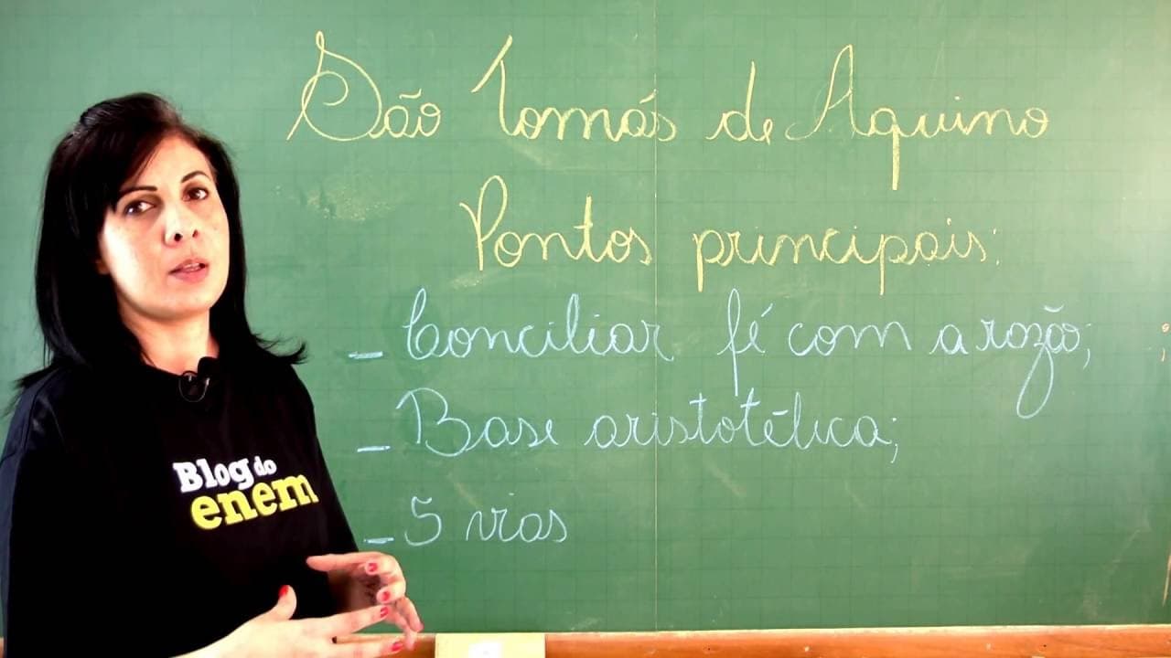 Thumbnail: SÃO TOMÁS DE AQUINO | RESUMO DE FILOSOFIA | Prof.ª Paula Pille