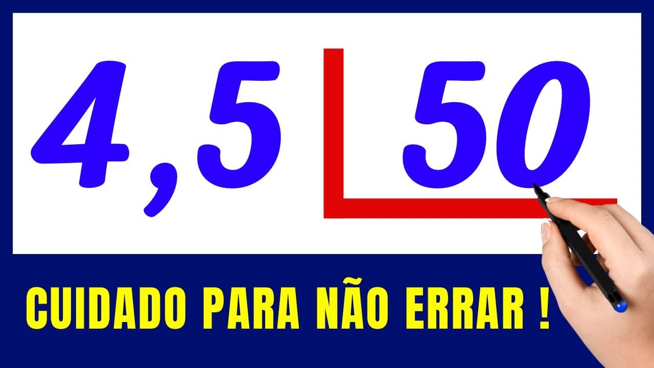 Thumbnail: ⚠️DIVISÃO COM VÍRGULA! VEM APRENDER COMO FAZER DIVISÃO!!