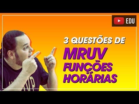 Thumbnail da aula: TOP 3 Questões de MRUV (movimento uniformemente variado) | ENEM e vestibulares
