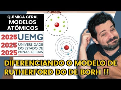 Thumbnail da aula: ✏️ UEMG 2025 | Os modelos atômicos propostos ao longo da História refletem o avanço do conhecimento