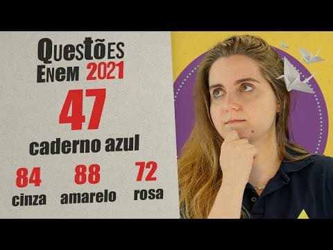 Thumbnail da aula: ENEM 2021|  DEMOCRACIA LIBERAL | Questão 47 ( azul)
