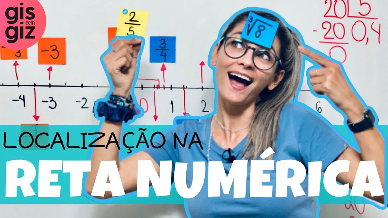 Thumbnail: LOCALIZAÇÃO DE NÚMEROS REAIS NA RETA NUMÉRICA