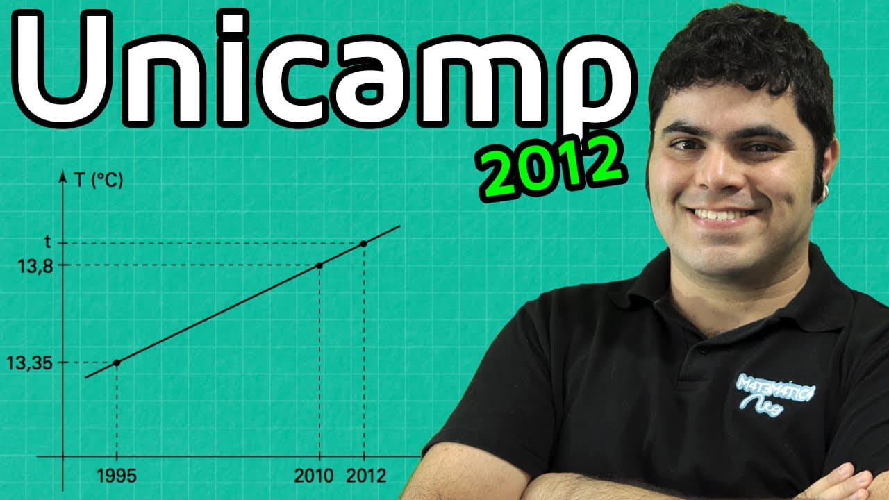 Thumbnail: Questão Unicamp 2012 Matemática - Função do Primeiro Grau