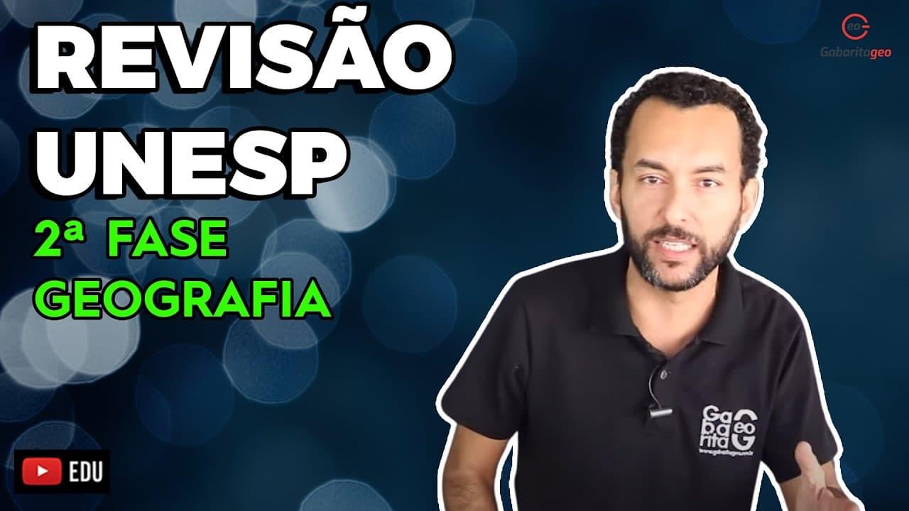 Thumbnail: REVISÃO PARA O VESTIBULAR DA UNESP | GEOGRAFIA |