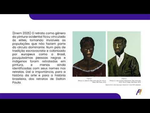 Thumbnail da aula: ENEM 2025 | O retrato como gênero da pintura ocidental ficou vinculado às elites...