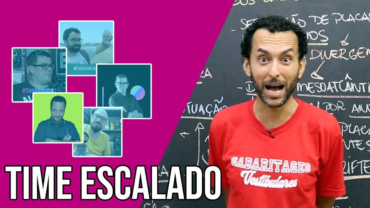 Thumbnail: FUVEST | O que vai cair | Gui Bio | JeanGrafia | Guilherme Química | Pinguim | Waldemática | Baglini