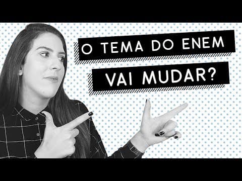 Thumbnail da aula: Temas POLÊMICOS no Enem 2019?
