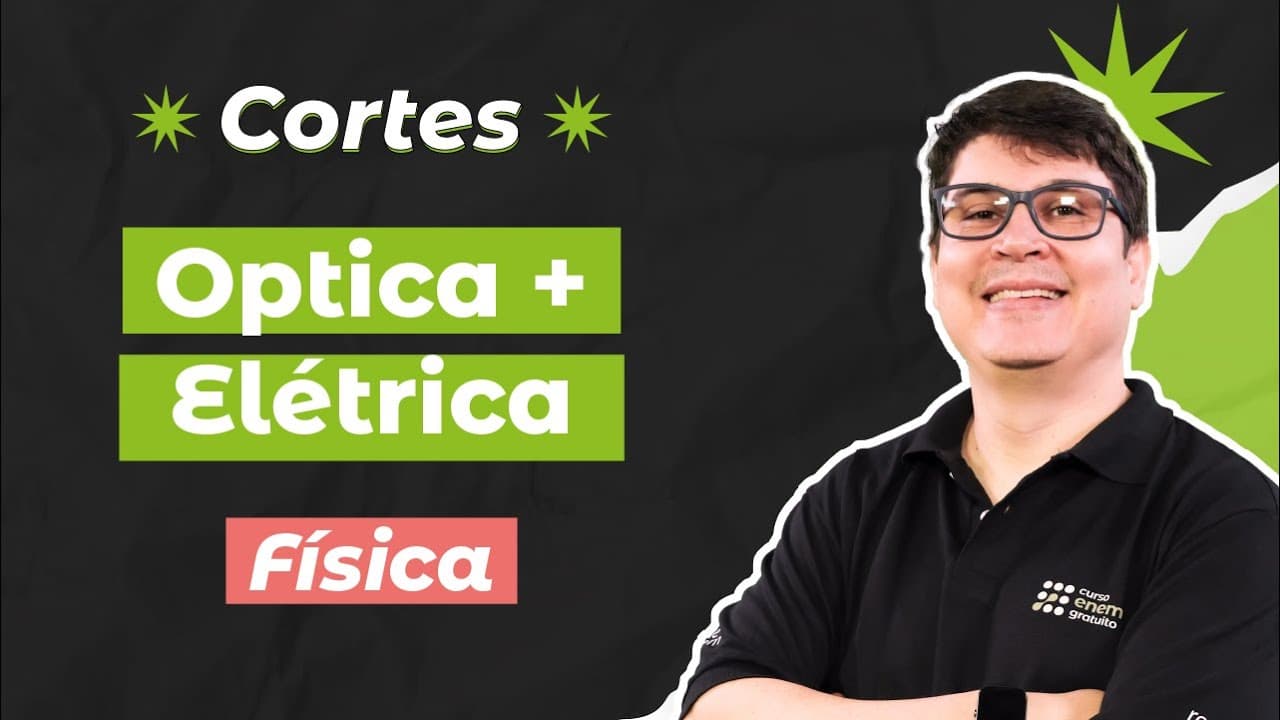 Thumbnail: CORTES DOS AULÕES ENEM 2025: Óptica & Elétrica | Física para o Enem | Flaverson Batista