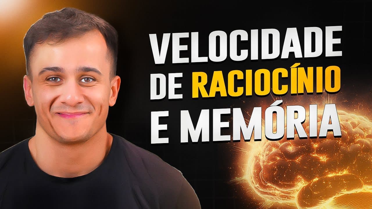 Thumbnail: Como melhorar a velocidade de raciocínio e a memória para ser APROVADO EM MEDICINA