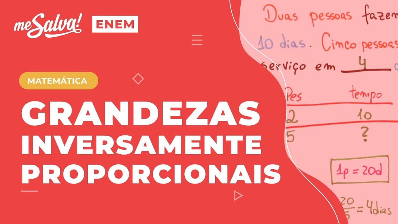 Thumbnail: Grandezas INVERSAMENTE Proporcionais PRGR05 Aula 03