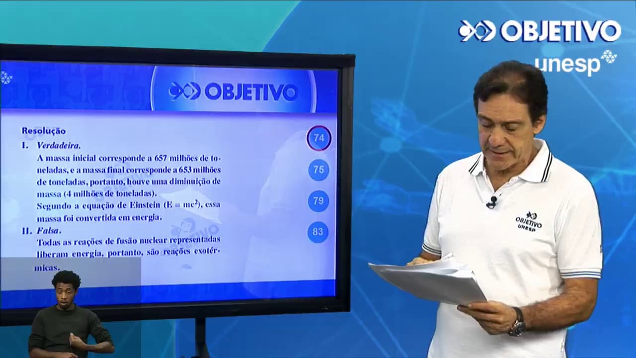 Thumbnail: Objetivo Oficial - Resolução Comentada - Química - UNESP 1ª Fase