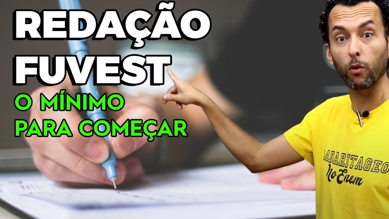 Thumbnail: REDAÇÃO FUVEST ESTUTURA -  O QUE VOCÊ PRECISA SABER |