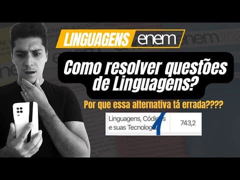 Thumbnail da aula: Como Resolver questões de LINGUAGENS?
