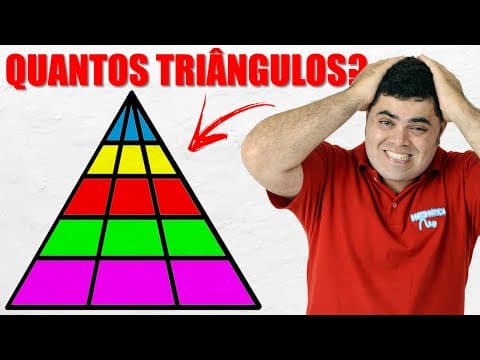 Thumbnail da aula: ⚠️ 87,3% NÃO SABEM QUANTOS TRIÂNGULOS HÁ NA FIGURA | Você Consegue Resolver? 🤯