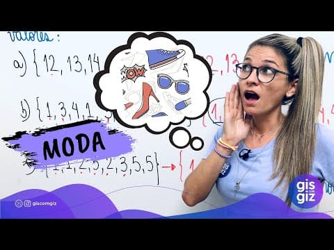 Thumbnail da aula: MODA | MEDIDAS DE TENDÊNCIA CENTRAL |  Prof. Gis/ Matemática