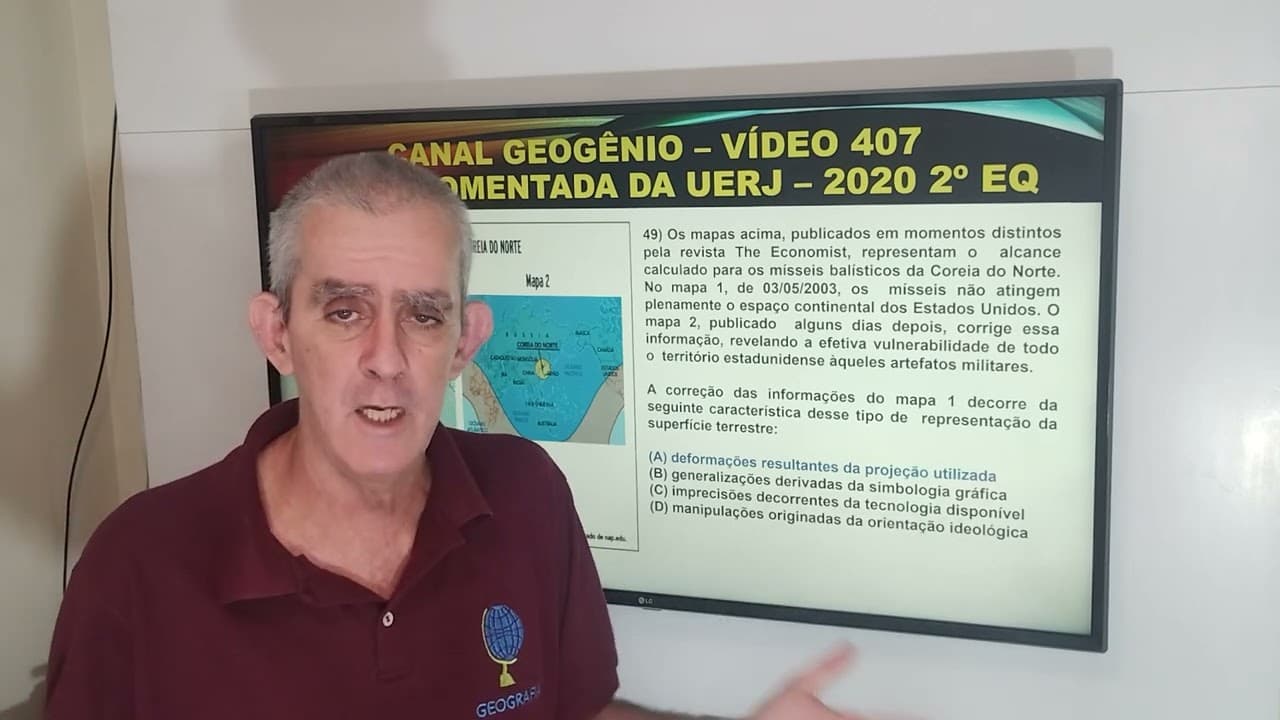 Thumbnail: PROVA COMENTADA DE GEOGRAFIA DA UERJ 2 EQ 2020