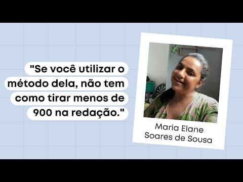 Thumbnail da aula: Maria Elane Soares de Sousa