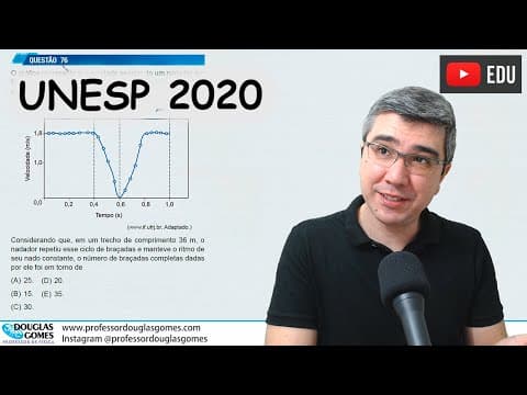 Thumbnail da aula: Resolução/correção completa da prova da UNESP Física