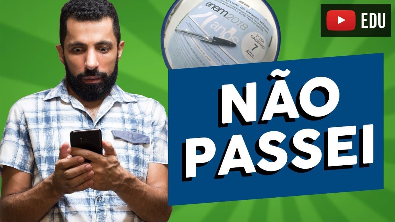 Thumbnail: Não passei no ENEM (SISU), e agora? E 4 dicas pra entrar na Universidade Pública *novo*