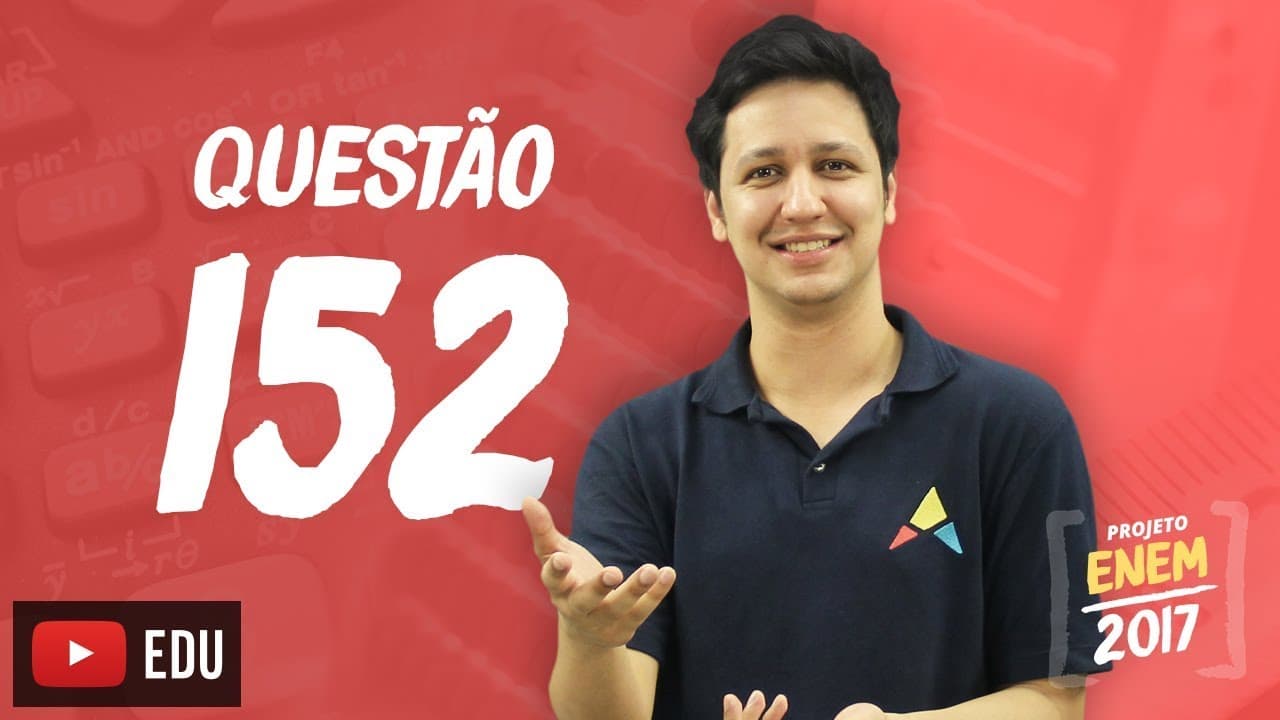 Thumbnail: Enem 2016 - Matemática | Questão 152 (Caderno Rosa)