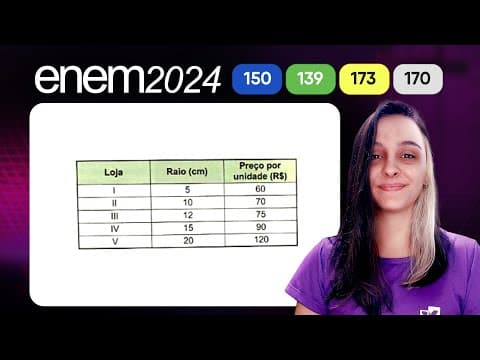 Thumbnail da aula: Question 150 - Blue Booklet | | MATHEMATICS ENEM 2024