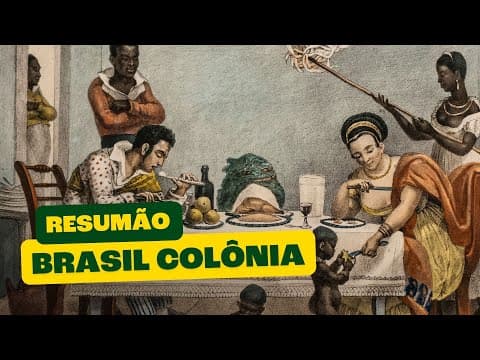 Thumbnail da aula: Brasil Colônia: A História Resumida