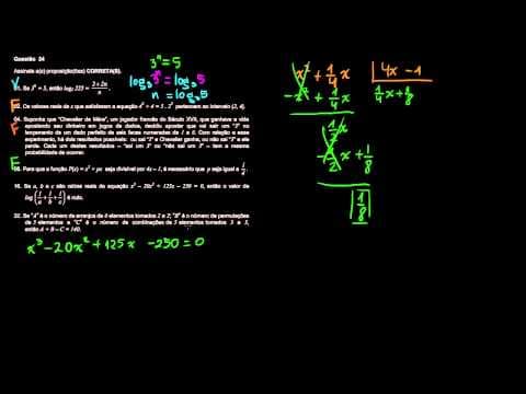 Thumbnail da aula: Resolução UFSC 2011 questão 24