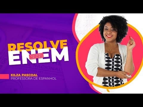 Thumbnail da aula: Resolve Enem: Se liga na resolução de uma questão de espanhol