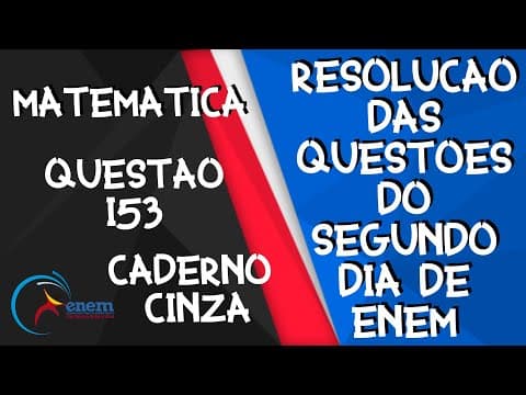 Thumbnail da aula: ENEM 2020 | Matemática |Questão 153 - Caderno Cinza |Suponha que uma equipe de corrida de automóveis