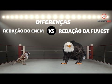 Thumbnail da aula: Quais as diferenças entre a REDAÇÃO DA FUVEST E DO ENEM?