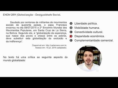 Thumbnail da aula: ENEM 2019 - Geografia | Globalização