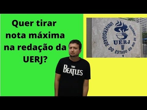 Thumbnail da aula: VESTIBULAR UERJ 2022 - REDAÇÃO MODELO - A INTRODUÇÃO DA UERJ