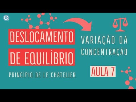 Thumbnail da aula: Deslocamento de Equilíbrio | Variação da Concentração | Le Chatelier | Aula 8
