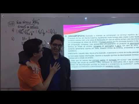 Thumbnail da aula: Termoquímica - Unicamp 2014