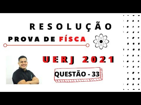 Thumbnail da aula: Resolução da Prova de #Física UERJ 2021 - Questão 33