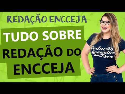 Thumbnail da aula: REDAÇÃO DO ENCCEJA: ESTRUTURA COMPLETA DA REDAÇÃO - Profa. Pamba
