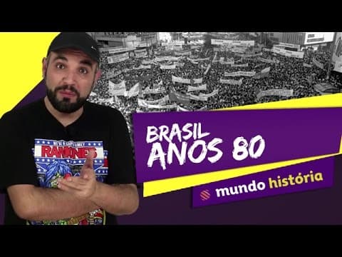 Thumbnail da aula: 📜 Redemocratização do Brasil (Anos 80) - História - ENEM