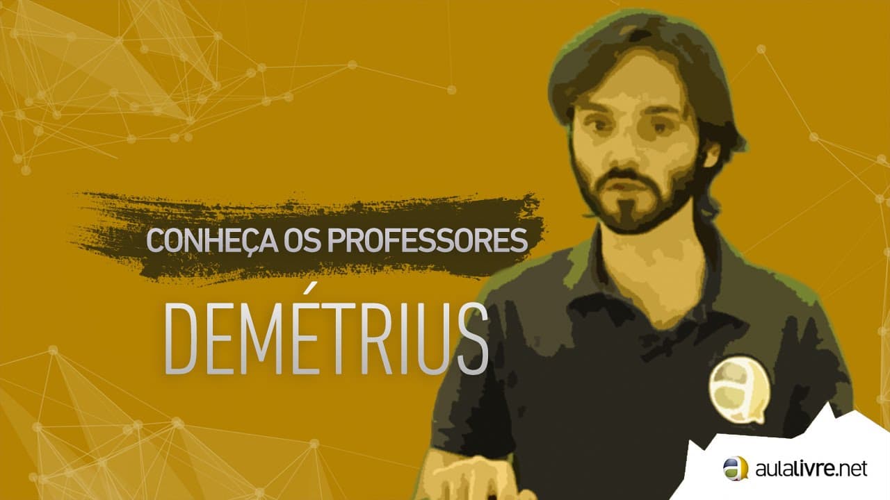 Thumbnail: Conheça os Professores #15 - Demétrius Ávila - Filosofia - A Ética