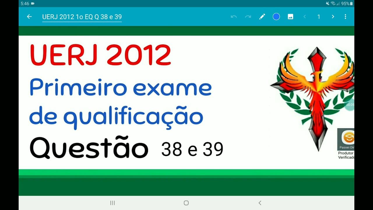 Thumbnail: UERJ 2012 primeiro exame de qualificação questões 38 e 39, lançamento horizontal