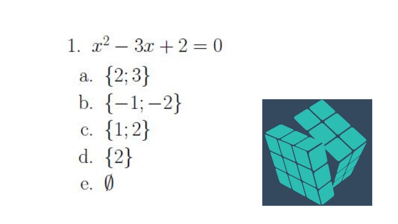Thumbnail: Equação do 2º grau - Exercício 01 - [ CURSO DE MATEMÁTICA BÁSICA ]
