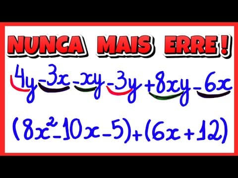 Thumbnail da aula: ADIÇÃO E SUBTRAÇÃO DE POLINÔMIOS!!! DICA INCRÍVEL!!
