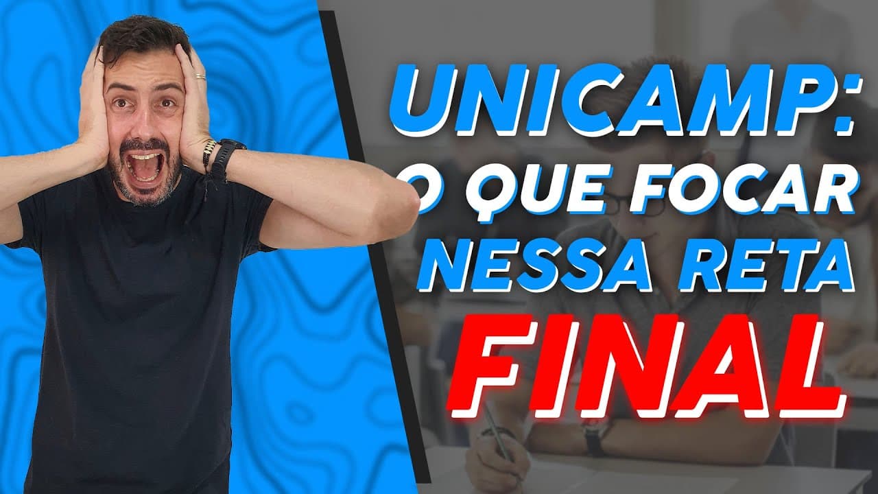 Thumbnail: UNICAMP: O QUE FOCAR NESSA RETA FINAL || PROF.VARETA {GEORAIZ}