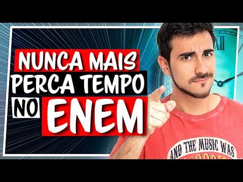 Thumbnail da aula: Como GANHAR TEMPO em MATEMÁTICA no ENEM - Macete de Matemática
