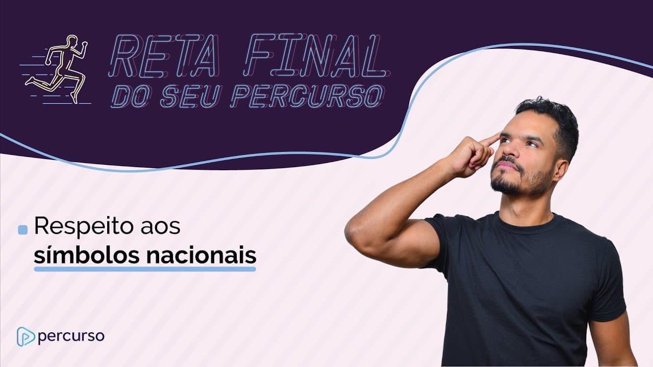 Thumbnail: Reta Final l Ep. #6 - Respeito aos Símbolos Nacionais, com prof. Junio e profa. Bela